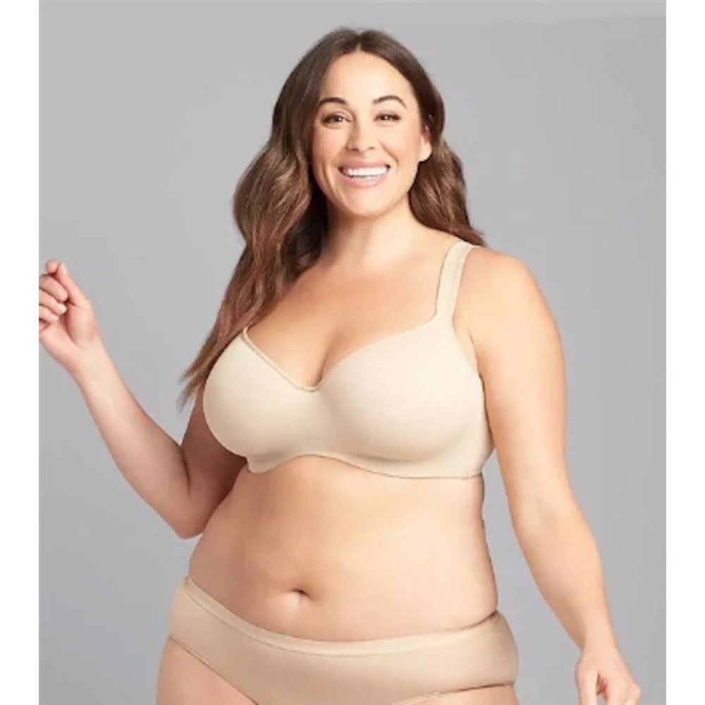 NWPT Cacique 34I Smooth Lightly Lined Balconette Bra White 119346